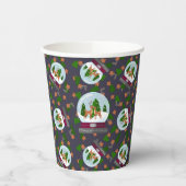 Reindeer Snow Globes 紙コップ (左)