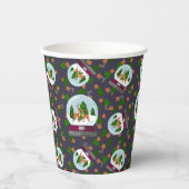 Reindeer Snow Globes 紙コップ (正面)