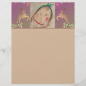 Reindeer, Snowflakes +Photo レターヘッド (正面)