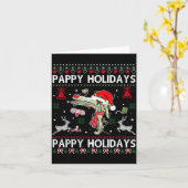 Reindeer Speculum Obgyn Nurse Ugly Christmas Obste カード (黄色い花)