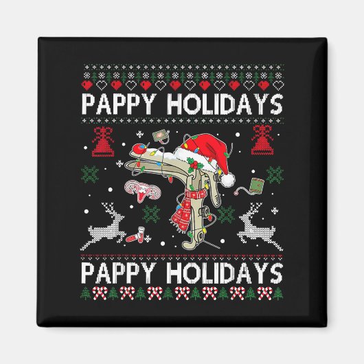 Reindeer Speculum Obgyn Nurse Ugly Christmas Obste マグネット (正面)