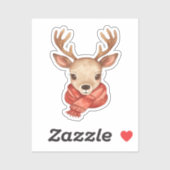 Reindeer Sticker | Cute Christmas Deer シール (シート)