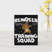 Reindeer Training Squad Deer Team Xmas Running New カード (黄色い花)