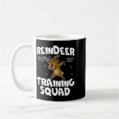 Reindeer Training Squad Deer Team Xmas Running New コーヒーマグカップ (左)