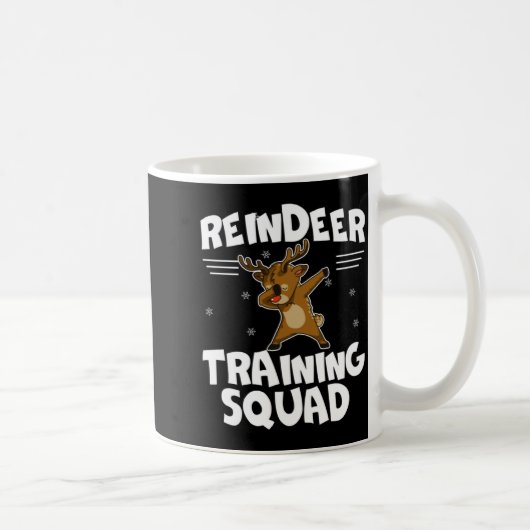 Reindeer Training Squad Deer Team Xmas Running New コーヒーマグカップ (右)