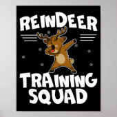 Reindeer Training Squad Deer Team Xmas Running New ポスター (正面)
