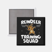 Reindeer Training Squad Deer Team Xmas Running New マグネット (正面/裏面)