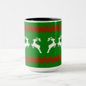 REINDEER XMAS, REINDEER PATTERNS マグカップ (中央)