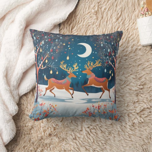 Reindeers クッション (ブランケット)