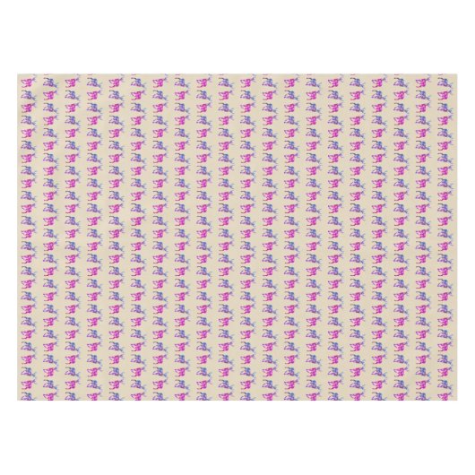 Reindeers Christmas Art  テーブルクロス (正面(横))