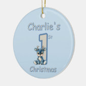Reindeer's First Christmas! セラミックオーナメント (左)