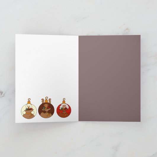 Reindeery Christmas カード (内部)