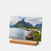 Reine auf den Lofoten アクリルサイン (傾斜)
