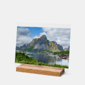 Reine auf den Lofoten アクリルサイン (傾斜)