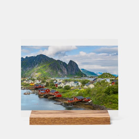 Reine auf den Lofoten アクリルサイン (正面)