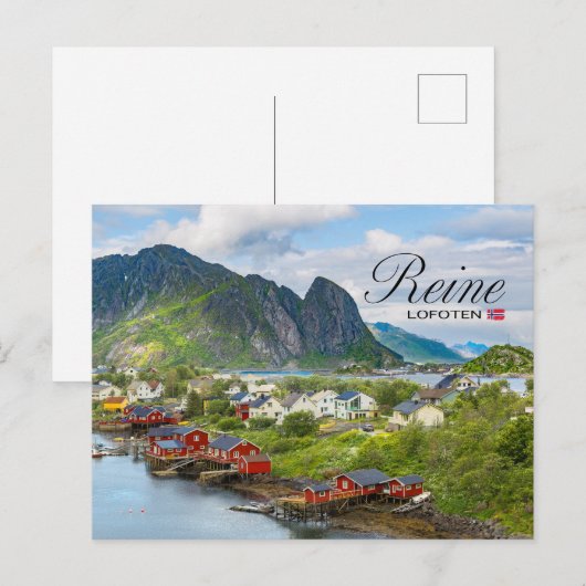 Reine auf den Lofoten ポストカード (正面/裏面)