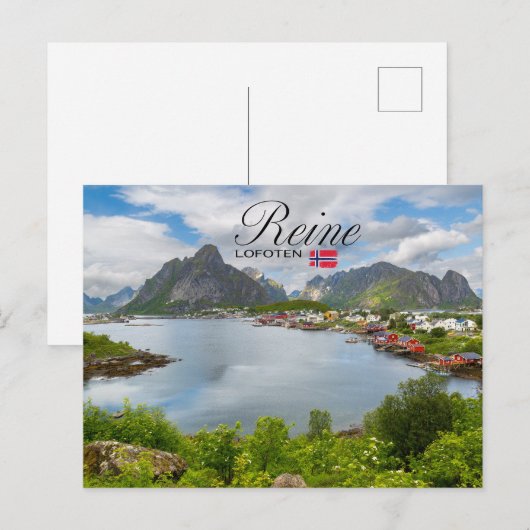 Reine auf den Lofoten ポストカード (正面/裏面)
