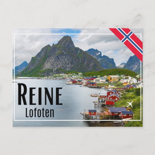 Reine auf den Lofoten ポストカード (正面)