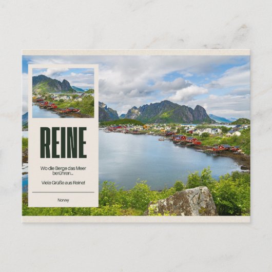 Reine auf den Lofoten ポストカード (正面)