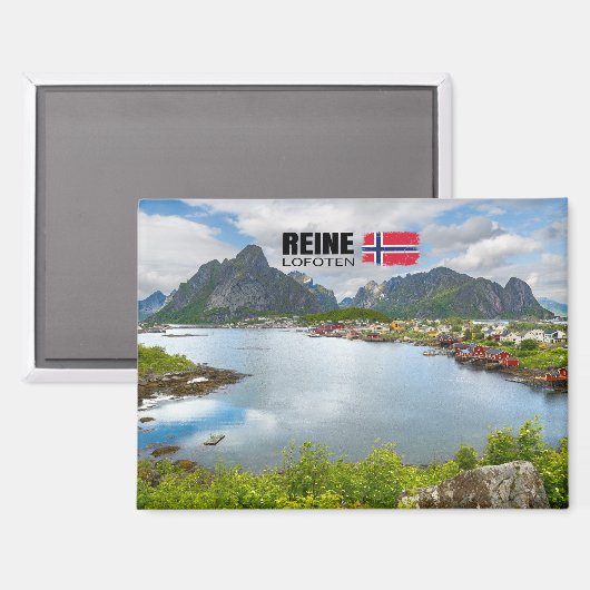 Reine auf den Lofoten マグネット (正面/裏面)