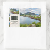 Reine auf den Lofoten 長方形シール (バッグ)
