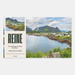 Reine auf den Lofoten 長方形シール