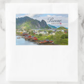 Reine auf den Lofoten 長方形シール (バッグ)