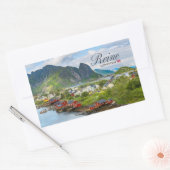 Reine auf den Lofoten 長方形シール (封筒)