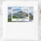 Reine auf den Lofoten 長方形シール (バッグ)