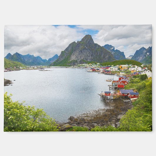 Reine auf den Lofoten Magnet  マグネット (正面)