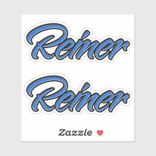 Reiner Name blue Aufkleber Sticker Stickerset シール (シート)