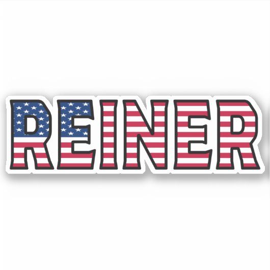 Reiner Name Vorname USA Sticker Stickerset シール (正面)