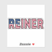 Reiner Name Vorname USA Sticker Stickerset シール (シート)
