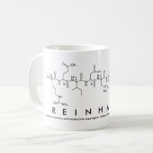 Reinhardペプチド名mug コーヒーマグカップ (正面左)