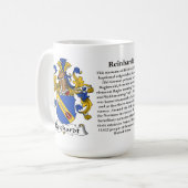 Reinhardt、起源、意味および頂上 コーヒーマグカップ (正面左)