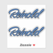 Reinold Name blue Aufkleber Sticker Stickerset シール (シート)