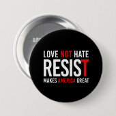 Reist Trump – 愛は嫌いではないアメリカを作素晴らしる –  缶バッジ (正面&裏面)