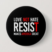 Reist Trump – 愛は嫌いではないアメリカを作素晴らしる –  缶バッジ (正面)