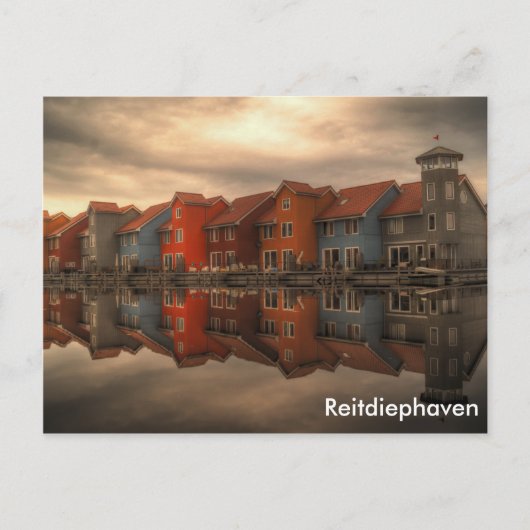 Reitdiephaven, Groningen,オランダ ポストカード (正面)