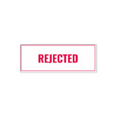 Rejected Business Text Template セルフインキングスタンプ (デザイン)