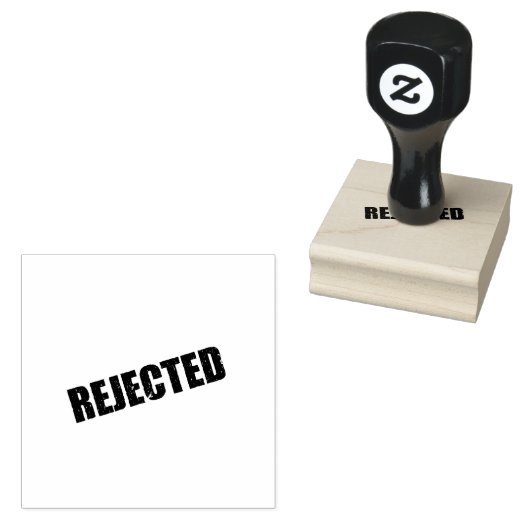 REJECTED Logo Document Control Workflows Black Ink ラバースタンプ (押印)