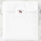 Rejecting Kings Since 1776 America スクエアシール (バッグ)