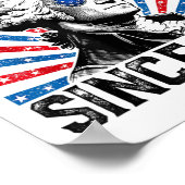 Rejecting Kings Since 1776 Distressed Usa Flag Vin ポスター (角)