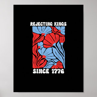 Rejecting Kings Since 1776 No Kings In America Des ポスター