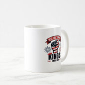 Rejecting Kings Since 1776 Patriotic Aesthetic コーヒーマグカップ (正面右)