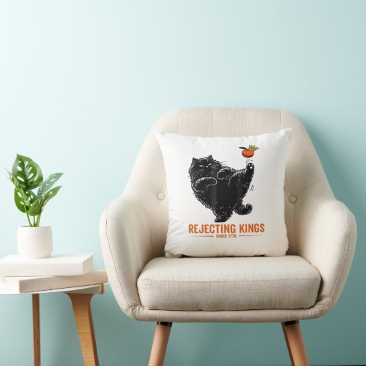 Rejecting Kings Since 1776 Patriotic Flag Design クッション (椅子)