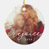 Rejoiceスクリプト |写真 セラミックオーナメント (裏面)