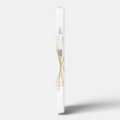 Rejoice常にピンクのティール(緑がかった色)フローラ水彩 Case-Mate iPhoneケース (裏面 / 左)