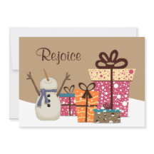 Rejoice – ギフト付き可愛い雪だるまクリスマス