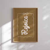Rejoice ニュートラル クリスマス ホリデー ポスター